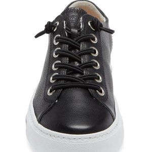 Black Leather Paul Green Men Shoes